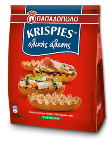 ΠΑΠΑΔΟΠΟΥΛΟΥ KRISPIES ΟΛΙΚΗΣ ΑΛΕΣΗΣ 200gr*10/L 4KB /PAL 36KB