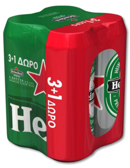 HEINEKEN ΚΟΥΤΙ (ΠΚ3*+1*500m)*6/ L 10KB / PAL 90KB