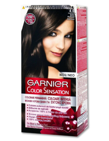 GARNIER ΒΑΦΗ ΜΑΛΛΙΩΝ COLOR SENS. 4.0 ΚΑΣΤΑΝΟ 40ml*6