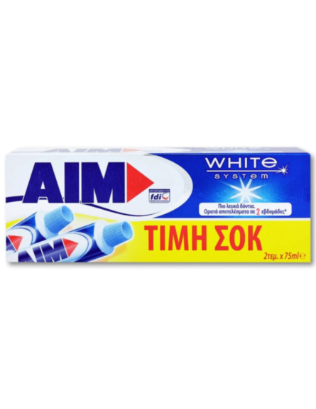 AIM OΔ/ΜΑ WHITESYSTEM (ΠΚ-2*75ml) *12/ L 27KB / PAL 189