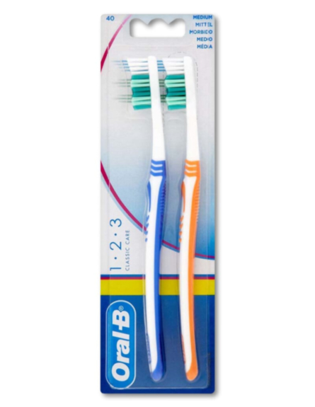 ORAL-B ΟΔΟΝΤΟΒΟΥΡΤΣΑ 1.2.3 MEDIUM 1+1Δ*12ΤΕΜ/DIS