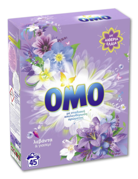 OMO ΣΚΟΝΗ ΠΛΥΝΤ.ΛΕΒΑΝΤΑ 45mz (2.520kg)*4ΤΕΜ/ΚΒ