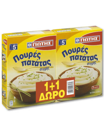 ΓΙΩΤΗΣ ΜΙΓΜΑ ΠΟΥΡΕ ΠΑΤΑΤΑΣ (1+1Δ) (125gr) *6ΣΕΤ/ L 12KB / PAL 96