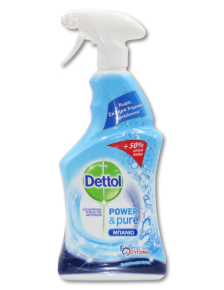 DETTOL SPRAY POWER & PURE ΜΠΑΝΙΟ 750ml*6ΤΕΜ/ΚΒ