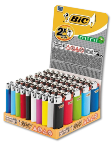 BIC ΑΝΑΠΤΗΡΑΣ MINI ΠΟΛΥΧΡΩΜΟΣ ΜΕ ΑΣΦΑΛΕΙΑ J25 50ΤΕΜ/DISPLAY 12DISPLAY/KIB