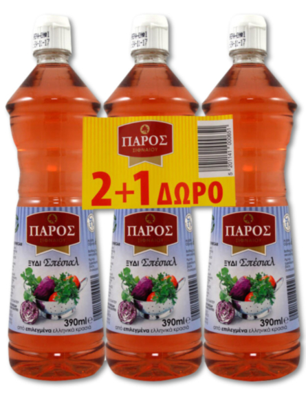 ΠΑΡΟΣ ΞΥΔΙ ΣΠΕΣΙΑΛ PET (2+1Δ) 390ml *10/ L 8KB / PAL 48KIB