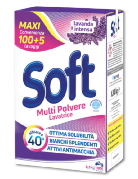 SOFT ΣΚΟΝΗ ΠΛΥΝΤ. ΛΕΒΑΝΤΑ (6.3kg) 105ΜΖ / L 30TEM / PAL 120TEM