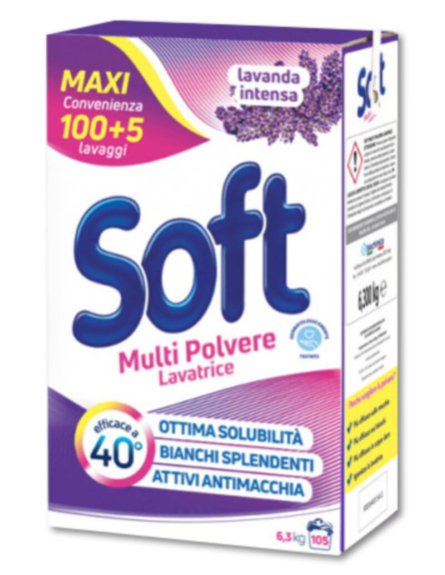 SOFT ΣΚΟΝΗ ΠΛΥΝΤ. ΛΕΒΑΝΤΑ (6.3kg) 105ΜΖ / L 30TEM / PAL 120TEM