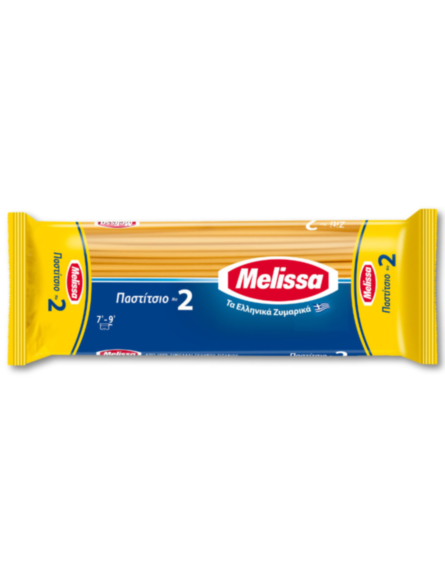 ΜΕΛΙΣΣΑ ΜΑΚΑΡΟΝΙΑ Νο2 ΠΑΣΤΙΤΣΙΟ 500g*12/ L 18KB / PAL 90KB