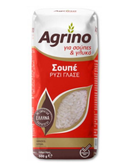 AGRINO ΡΥΖΙ ΣΟΥΠΕ ΓΛΑΣΣΕ 500gr*12/ L 17KB / PAL 136KB