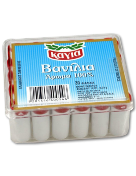 ΚΑΓΙΑ ΒΑΝΙΛΙΑ ΚΑΣΕΤΙΝΑ 30 ΦΙΑΛΙΔΙΑ*3gr