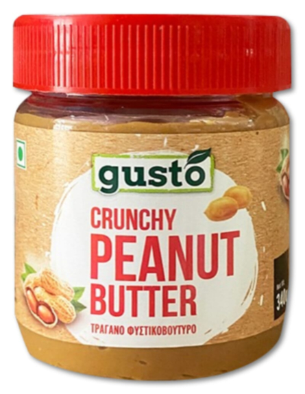 GUSTO ΦΥΣΤΙΚΟΒΟΥΤYΡΟ CRUNCHY 340gr *12TEM/KIB