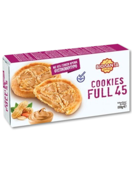 ΒΙΟΛΑΝΤΑ COOKIES FULL 45% ΚΡΕΜΑ - ΦΥΣΤΙΚΟΒΟΥΤΥΡΟ 150gr *12/ L 12KB / PAL 110KB
