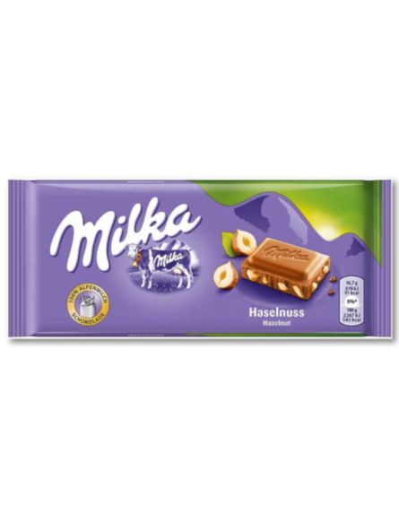 MILKA HAZELNUT ΕΙΣΑΓ. (100gr*25)/ L 20DIS / PAL 300DIS