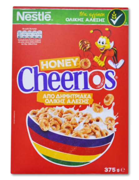 CHEERIOS ΔΗΜΗΤΡΙΑΚΑ ΜΕΛΙ (ΟΛΙΚΗΣ) 375g*18/ L 4KB / PAL 32KB