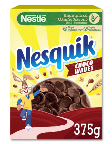 NESQUIK ΔΗΜΗΤΡΙΑΚΑ EXTRA CHOCO WAVES 375g*22/ L 4KB / PAL 32KB