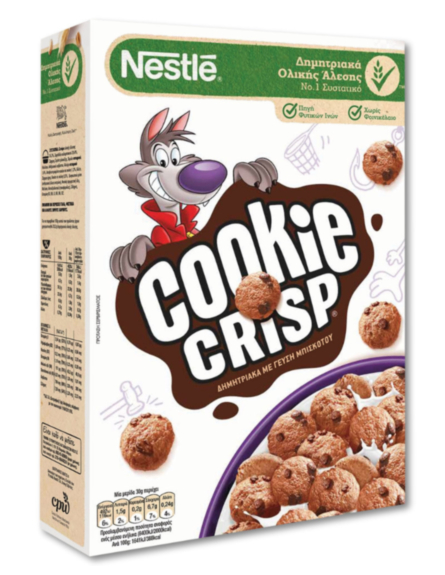 NESTLE ΔΗΜΗΤΡΙΑΚΑ COOKIE CRISP 375g*18/ L 4KB / PAL 32KB