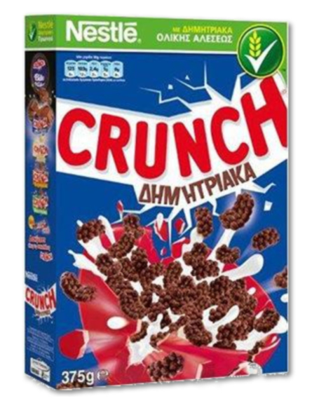 NESTLE ΔΗΜΗΤΡΙΑΚΑ CRUNCH 375gr*14/ L 6KB / PAL 48KB