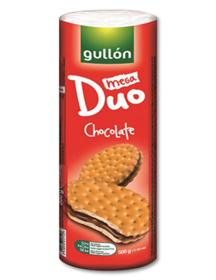 GULLON MEGA DUO ΣΟΚΟΛΑΤΑ 500gr*20 / L 8KB / PAL 56KB