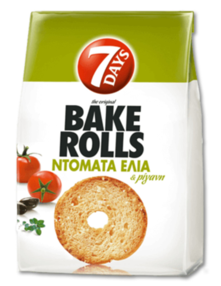 7 DAYS BAKE ROLLS ΤΟΜΑΤΑ ΡΙΓΑΝΗ 80gr*12/ L 15ΚΒ