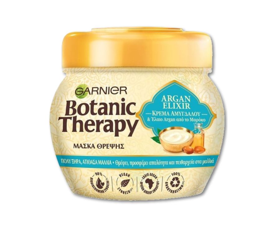 BOTANIC THERAPY ΜΑΣΚΑ ΜΑΛΛΙΩΝ ΚΡΕΜΑ ΑΜΥΓΔΑΛΟΥ & ARGAN 300ml*6