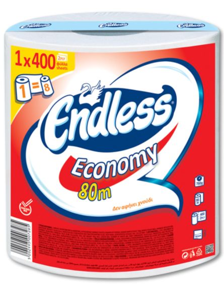 ENDLESS ΧΑΡΤΙ ΚΟΥΖΙΝΑΣ ΕCONOMY 800gr*6/ L 4KB / PAL 32 KB