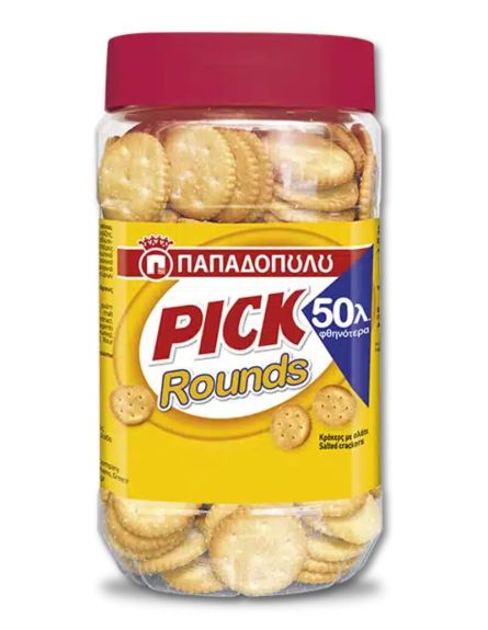 ΠΑΠΑΔΟΠΟΥΛΟΥ PICK CRACKERS ΣΤΡΟΓΓΥΛΑ 350g*12