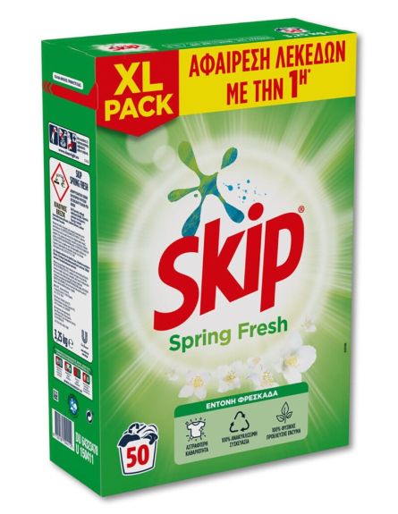 SKIP ΣΚΟΝΗ SPRING FRESH (50ΜΖ) 3,25kg / L 39KB / PAL 156KB