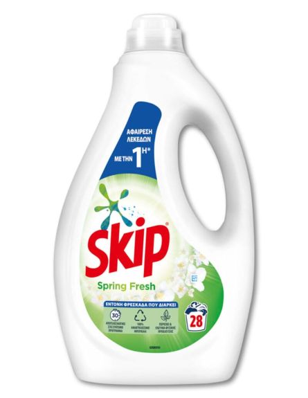 SKIP ΥΓΡΟ ΠΛΗΝΤ.SPRING FRESH 28mz*5/ L 12ΚΒ / PAL 48ΚΒ