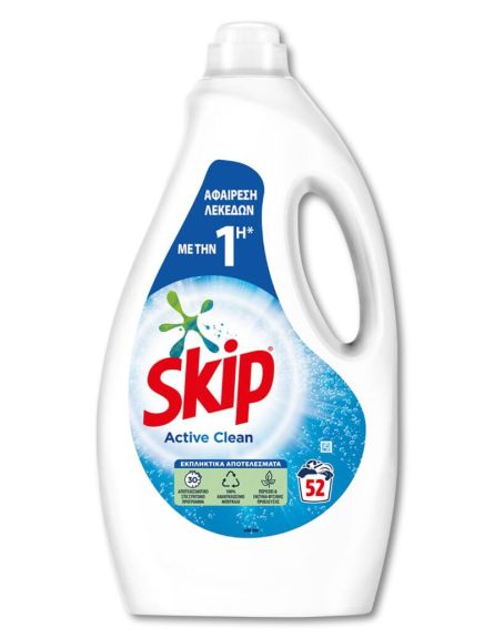 SKIP ΥΓΡΟ ΠΛΗΝΤ.ACTIVE CLEAN (52ΜΖ) 2,6kg*4 / L 12KB / PAL 48KB