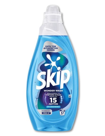 SKIP ΥΓΡΟ ΠΛYΝΤ.WONDER WASH ADI-ODOR PROTECT (37ΜΖ) 1.48L*4 / L 20KB / PAL 80KB