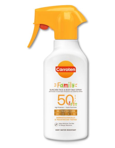 CARROTEN ΑΝΤΗΛΙΑΚΟ FAMILY SPF50 270ml*6 /L 30KB / PAL 210KB