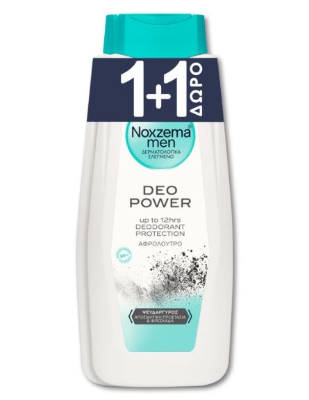 NOXZEMA ΑΦΡΟΛΟΥΤΡΟ ΜΕ ΨΕΥΔΑΡΓΥΡΟ DEO POWER 1+1 Δ 750ML*6/ L 11KB / PAL 44KB