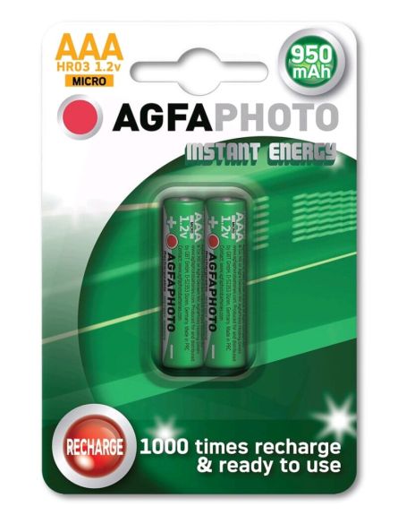 ΜΠΑΤΑΡΙΕΣ ΑΑΑ AGFA HR-03 ΕΠΑΝΑΦΟΡΤΙΖΟΜΕΝΕΣ (6ΤΕΜ*2)/DISPLAY