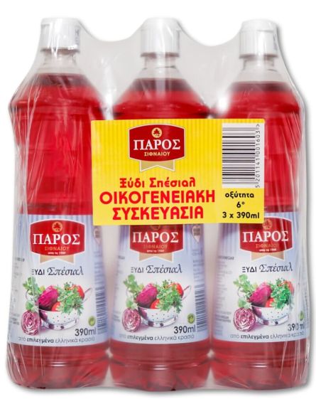 ΠΑΡΟΣ ΞΥΔΙ ΣΠΕΣΙΑΛ PET (3*390ml) *10/ L 8KB / PAL 48KIB
