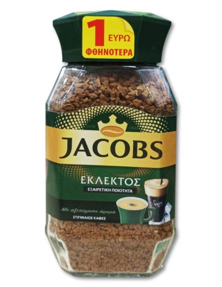 ΚΑΦΕΣ JACOBS ΕΚΛΕΚΤΟΣ ΣΤΙΓΜΙΑΙΟΣ (-1€) 100gr*6 ΤΕΜ