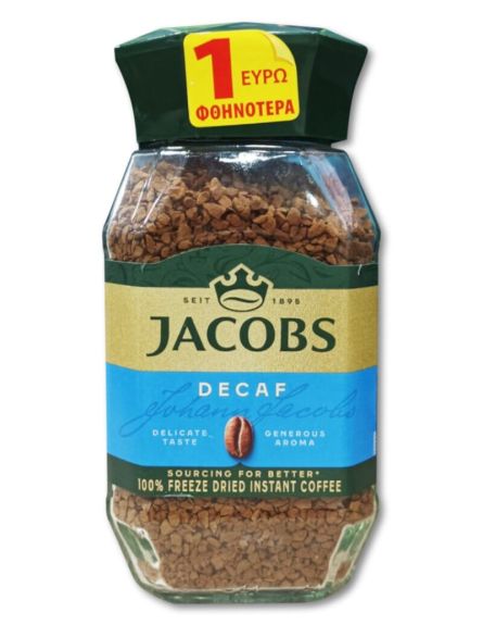 ΚΑΦΕΣ JACOBS DECAF ΣΤΙΓΜΙΑΙΟΣ (-1€) 100gr*6 TEM / KΙB