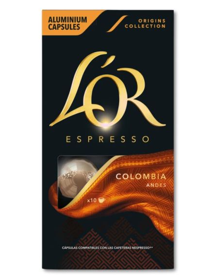 L'OR ΚΑΨΟΥΛΕΣ ESPRESSO COLOMBIA (52gr*10)* 20 ΤΕΜ / ΚΙΒ