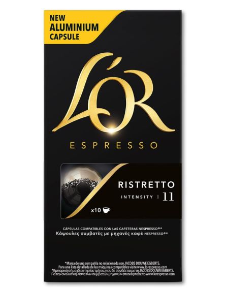 L'OR ΚΑΨΟΥΛΕΣ ESPRESSO RISTRETTO (52gr*10)* 20 ΤΕΜ / ΚΙΒ