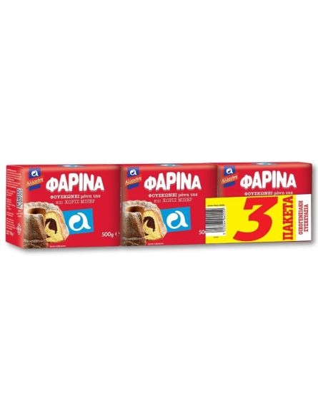 ΑΛΛΑΤΙΝΗ ΑΛΕΥΡΙ ΦΑΡΙΝΑ ΟΙΚΟΓΕΝΕΙΑΚΗ ΣΥΣΚΕΥΑΣΙΑ 500g*6/ L 6KB / PAL 84KB