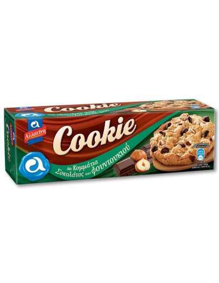 ΑΛΛΑΤΙΝΗ COOKIES ΣΟΚΟΛΑΤΑΣ-ΦΟΥΝΤΟΥΚΙ 175gr*12/ L 15KB / PAL 105KB