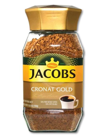 ΚΑΦΕΣ JACOBS CRONAT GOLD ΣΤΙΓΜΙΑΙΟΣ ΕΙΣΑΓ. 100g*6TEM/KB