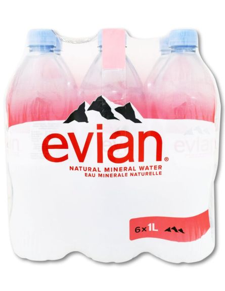 EVIAN ΦΥΣΙΚΟ ΜΕΤΑΛΛΙΚΟ ΝΕΡΟ (PET) (ΠΚ-6*1L) ANA KIB