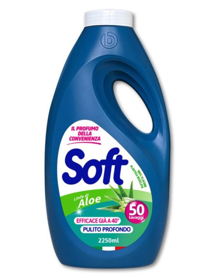 SOFT ΥΓΡΟ ΑΠΟΡ/KO ΠΛΥΝΤ. ΡΟΥΧΩΝ ALOE 50ΜΖ 2.25LT*4/ L 16KB / PAL 64KB