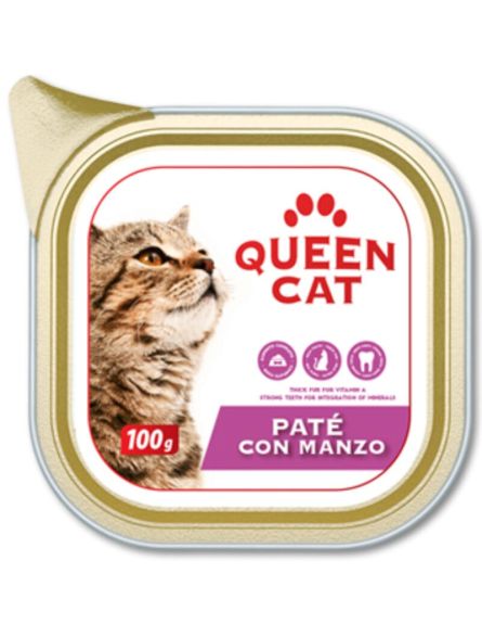 QUEEN CAT ΠΑΤΕ ΜΕ ΜΟΣΧΑΡΙ 100gr*32 ΤΕΜ / ΚΙΒ