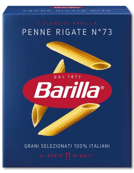 BARILLA ΠΕΝΝΕ ΡΙΓΚΑΤΕ No73 500gr*24 ΤΕΜ/ΚΙΒ