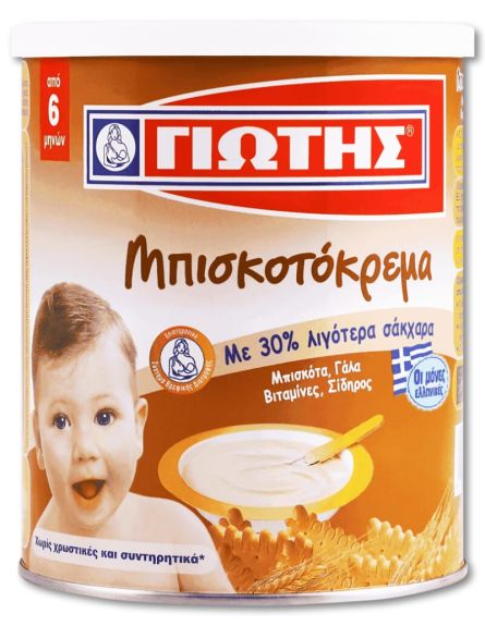 ΓΙΩΤΗΣ ΜΠΙΣΚΟΤΟΚΡΕΜΑ 300g*12ΤΕΜ/ΚΙΒ