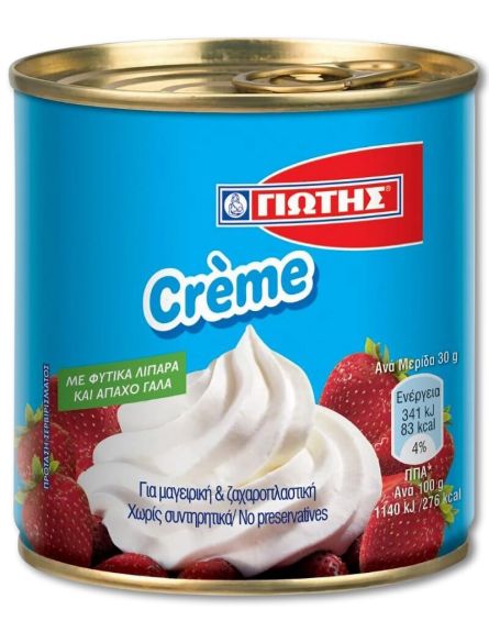 ΓΙΩΤΗΣ CREME ΦΥΤΙΚΗ ΣΑΝΤΙΓΥ Χ.ΓΛΟΥΤΕΝΗ 250gr*24ΤΕΜ /KIB