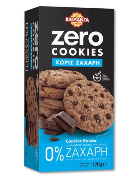 ΒΙΟΛΑΝΤΑ COOKIES ΚΑΚΑΟ ZERO 170g*12/ L 12KB / PAL 110KB