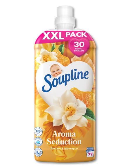 SOUPLINE ΜΑΛΑΚΤΙΚΟ ΒΑΝΙΛΙΑ & ΜΑΝΤΑΡΙΝΙ 1700ml(77MZ)*9/ L9KB / PAL 45KB